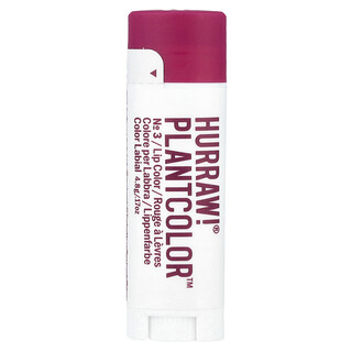 Hurraw! Balm, PlantColor™，唇彩，No 3，0.17 盎司（4.8 克）