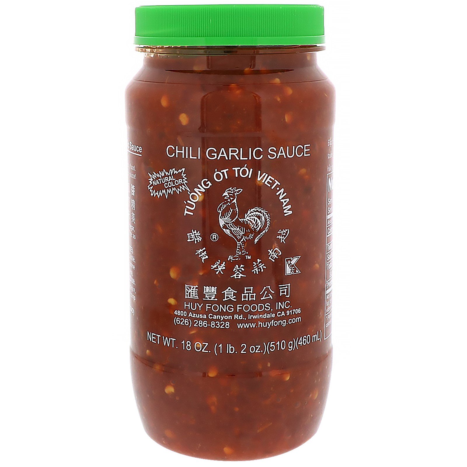 Huy Fong Foods Inc., Chili Garlic Sauce, 18 oz (510 g) iHerb