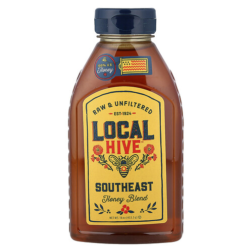 Local Hive Honey Blend, Southeast, Raw & Unfiltered, 16 oz (453.5 g)