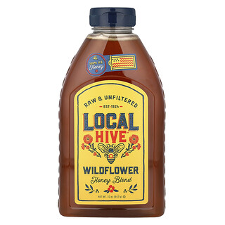 Local Hive, Honey Blend, Wildflower, Raw & Unfiltered, 32 oz (907 g)