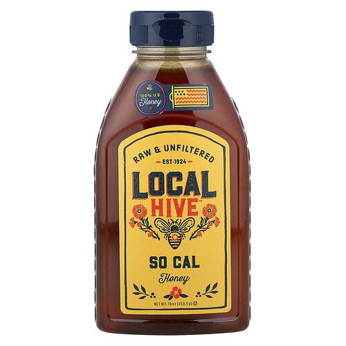Local Hive Honey, So Cal, Raw & Unfiltered, 16 oz (453.5 g)