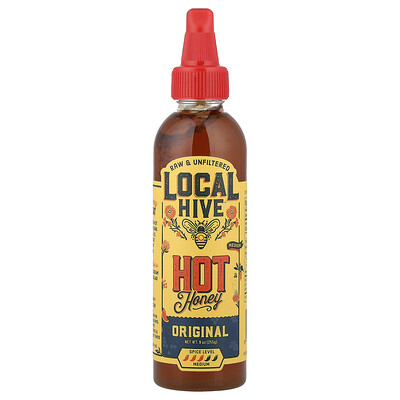Local Hive, Miel picante, Original, Mediana, 255 g (9 oz)
