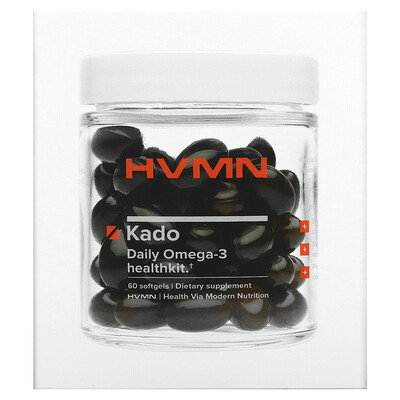 HVMN Kado Daily Omega-3 Healthkit 60 Softgels