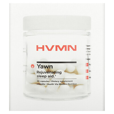 HVMN Yawn омолаживающее средство для сна 30 капсул