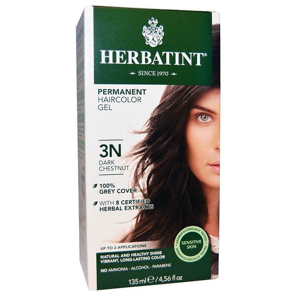 Herbatint Permanent Hair Color 3n Dark Chestnut 4 56 Fl Oz