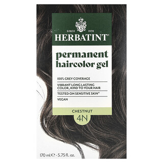 Herbatint, Gel Warna Rambut Kekal, Berangan 4N, 5.75 fl oz (170 ml)