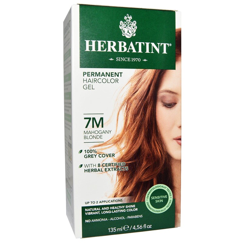 Herbatint, Permanent Haircolor Gel, 7M, Mahogany Blonde, 4.56 fl oz