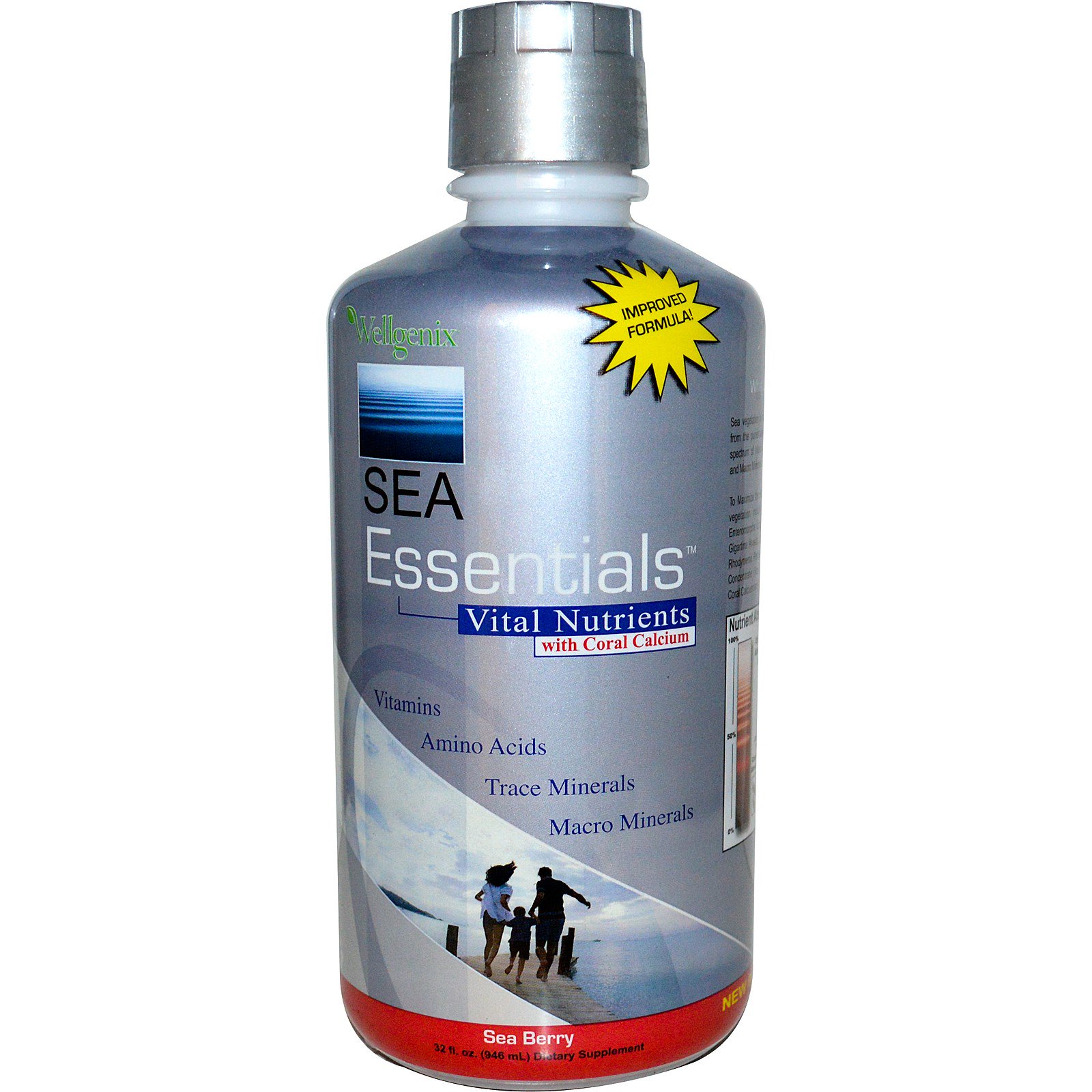 Wellgenix, Sea Essentials, Vital Nutrients, with Coral Calcium, Sea