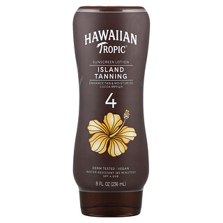Hawaiian Tropic, Island Tanning, losion za sunčanje, kakao maslac, SPF 4, 236 ml