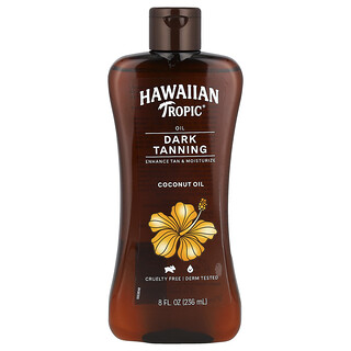Hawaiian Tropic, Λάδι καρύδας σκούρου μαυρίσματος, 8 ουγκιά υγρού (236 ml)