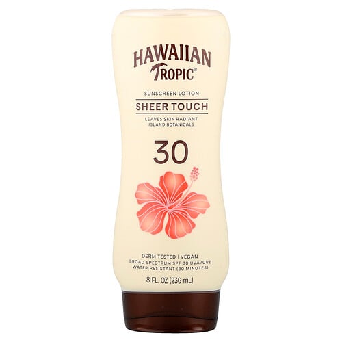 Hawaiian Tropic, Sheer Touch, Sonnencreme mit Lotion, Ultra Radiance, LSF 30, 236 ml (8 oz.)