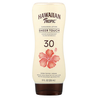 هاواين تروبيك‏, Sheer Touch، مرطب واقٍ من الشمس، تألق فائق، عامل حماية من الشمس 30, 8 أونصات (236 مل)