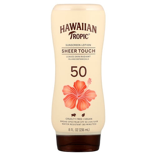 Hawaiian Tropic Sheer Touch, Sunscreen Lotion, SPF 50, 8 fl oz (236 ml)