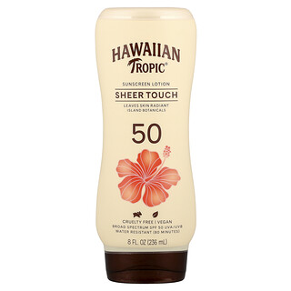 Hawaiian Tropic, Sheer Touch（シアータッチ）、日焼け止めローション、SPF数値50、236ml（8液量オンス）
