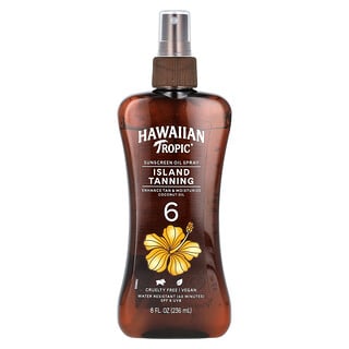 Hawaiian Tropic, Bronceado isleño, Aceite con protección solar en spray, FPS 6, 236 ml (8 oz. líq.)