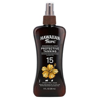 Hawaiian Tropic, Védő barnulás, fényvédő olajspray, SPF 15, 236 ml