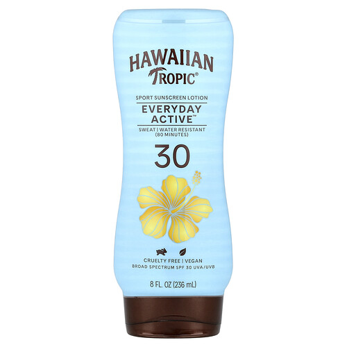 Hawaiian Tropic Sport Sunscreen Lotion, Everyday Active™, SPF 30, 8 fl oz (236 ml)