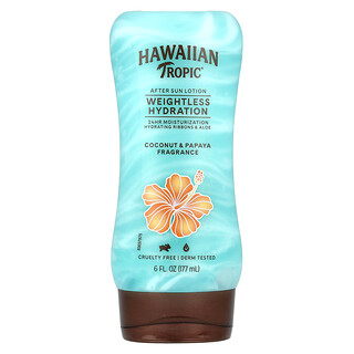 Hawaiian Tropic, Lozione doposole, Idratazione senza peso, Cocco e papaia, 177 ml