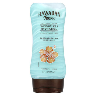 Hawaiian Tropic, Loción para después del sol, Hidratación ligera, Coco y papaya, 177 ml (6 oz. líq.)