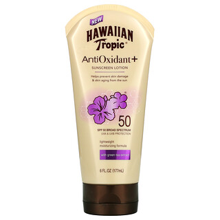 Hawaiian Tropic, AntiOxidant+ Sunscreen Lotion, SPF 50, 6 fl oz (177 ml)