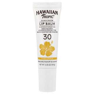 Hawaiian Tropic, Güneş Koruyucu Dudak Balmı, SPF 30, Ananas, 9,9 g (0,35 oz)