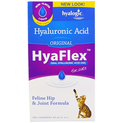 HyaFlex для кошек, гиалуроновая кислота для орального применения, оригинальная, 1 унция (30 мл)