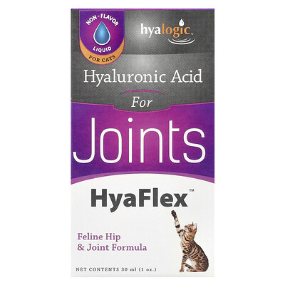 Product Image for Hyalogic, HyaFlex , Hyaluronic Acid For Joints, For Cats, 1 oz (30 ml)