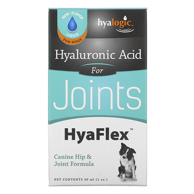 Hyalogic Гиалуроновая кислота, HyaFlex, для собак, 30 мл (1 унция)