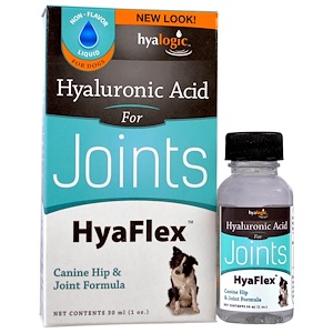 Hyalogic LLC, Гиалуроновая кислота, HyaFlex, для собак, 1 унция (30 мл)