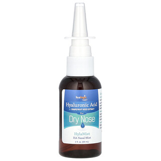 Hyalogic, HylaMist, HA Neusspray, voor een droge neus, 59 ml