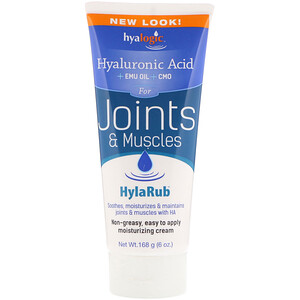 Хиалоджик ЛЛС, HylaRub, Moisturizing Joint & Muscle Cream, 6 oz (168 g) отзывы
