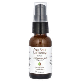 Hyalogic, Sérum facial para aclarar las manchas por la edad con ácido hialurónico y Gigawhite, Sin fragancia, 30 ml (1 oz. líq.)