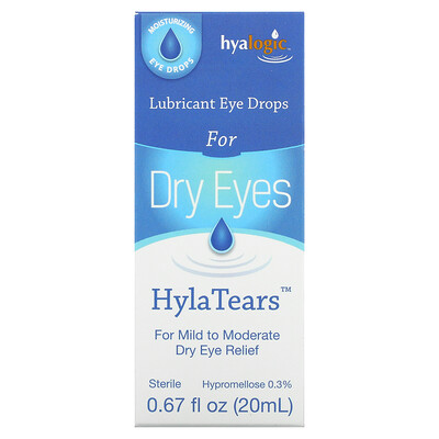

Hyalogic HylaTears увлажняющие глазные капли от сухости глаз 20 мл (0 67 жидк. унции)