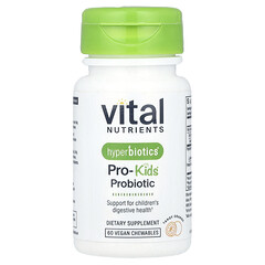 Hyperbiotics®, Pro-Kids®, пробіотики, пряний апельсин, 60 веганських жувальних таблеток