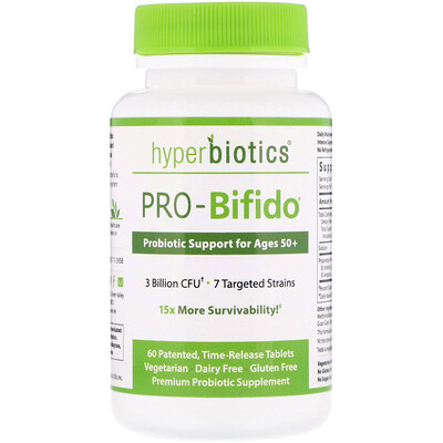 "ПРО-бифидо", пробиотический поддерживающий препарат для людей старше 50 лет, 60 таблеток замедленного высвобождения