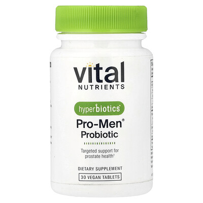 Vital Nutrients, Hyperbiotics®, Probiótico Pro-Men®, 30 comprimidos veganos