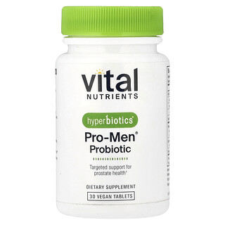 Vital Nutrients, Hyperbiotics®，PRO-Men® 益生菌，30 片全素片