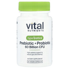 Hyperbiotics®, пребіотик і пробіотик, 30 веганських капсул