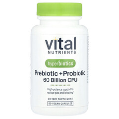 Hyperbiotics®, пребіотик і пробіотик, 60 веганських капсул