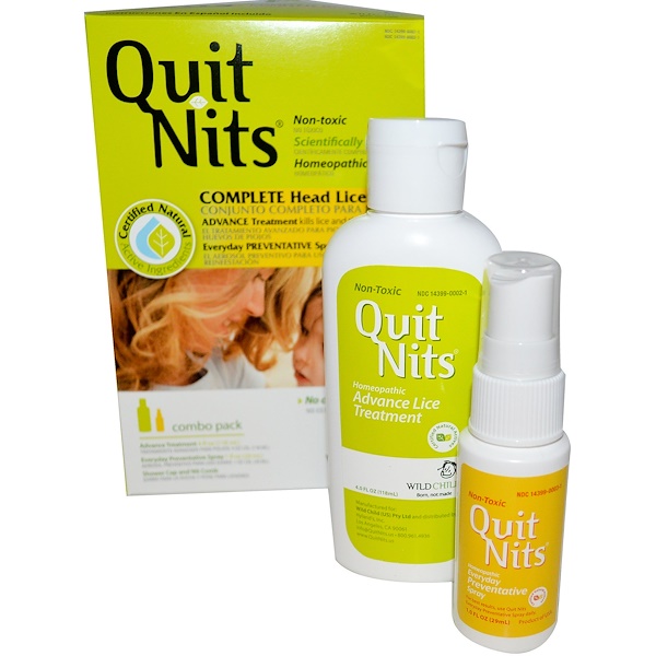 Hyland's, Noites Calmas, Kit Completo para Piolhos Capilares, Kit com 4 peças (Discontinued Item) 