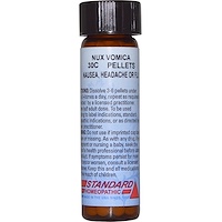 Standard Homeopathic, Nux Vomica, 30С, 160 гранул (1/4 унции) - изображение