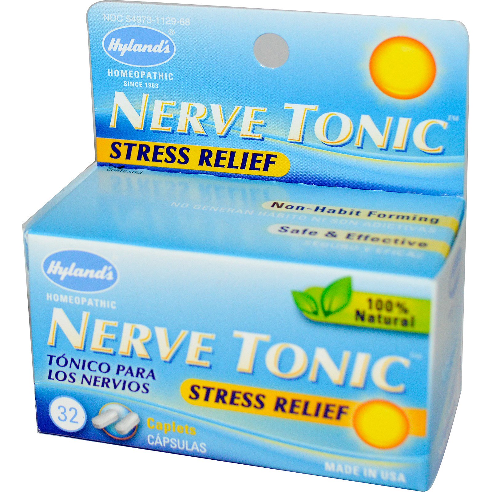 Hyland's, Nerve Tonic, Stress Relief, 32 Caplets iHerb