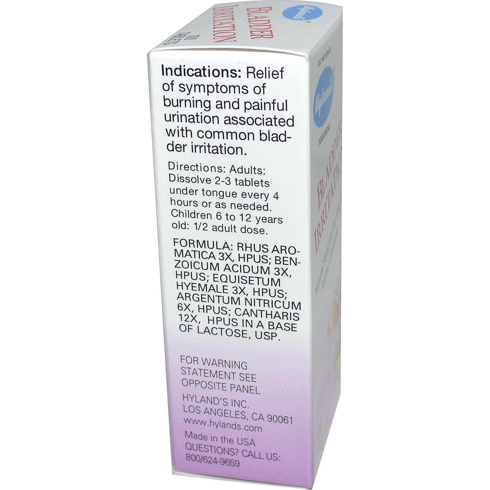 Hyland's, Bladder Irritation, 100 Tablets iHerb