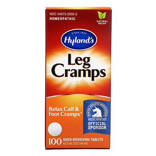 Hyland's, Leg Cramps, средство от судорог ног, 100 быстрорастворимых таблеток