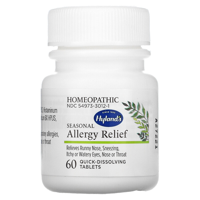 Hyland's, Seasonal Allergy Relief, 60 QuickDissolving Tablets iHerb