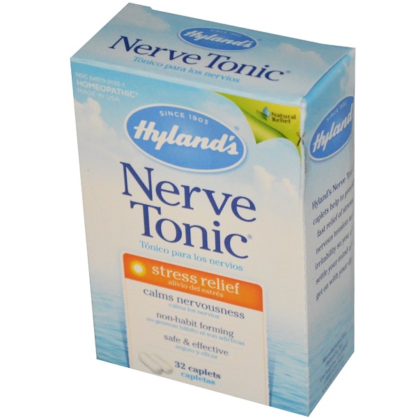 Hyland's, Nerve Tonic, Stress Relief, 32 Caplets iHerb
