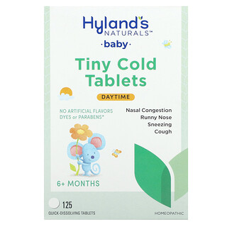 Hyland's Naturals, Bayi, Tablet Sejuk Kecil, Siang, 6+ Bulan, 125 Tablet Melarut Pantas