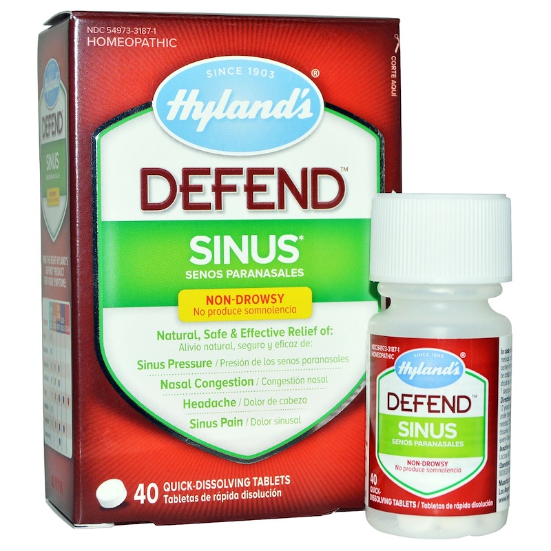 Hyland's, Defend, Sinus, 40 QuickDissolving Tablets iHerb