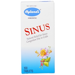 Hyland's, Лечение Синусита, 100 таблеток