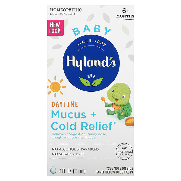 Hyland's, Baby, Mucus + Cold Relief, Daytime, Ages 6 Months +, 4 fl oz (118 ml)
